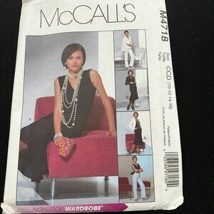 McCall's M4718 Non-Stop Wardrobe Sewing Pattern  Sizes 10-12-14-16  8 Pieces For